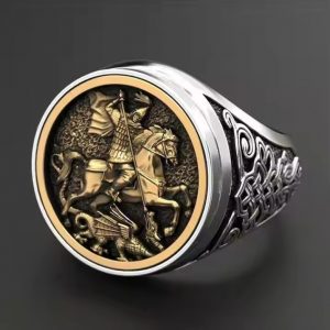 Retro Knight Men's Ring