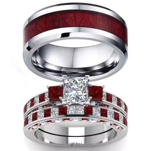 Zircon Women’s Couple Ring Set